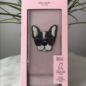 NIB KATE SPADE SYLVIA FRANCOIS IPHONE FOLIO CASE